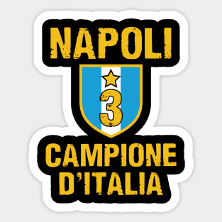 Napoli Campione D'Italia 2023 Celebrativa Terzo Campioni 3 Celebration Sticker